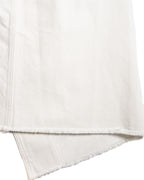 CÉLINE by Phoebe Philo/ Metal Hook Detail Denim Wrap Skirt White