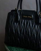 "MIU MIU" Matelasse design 2way leather bag