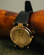 -SPECIAL- “Balenciaga” 80’s-90’s Gold tone round watch