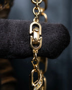 "DIOR" Oval chain rhinestone studded bracelet