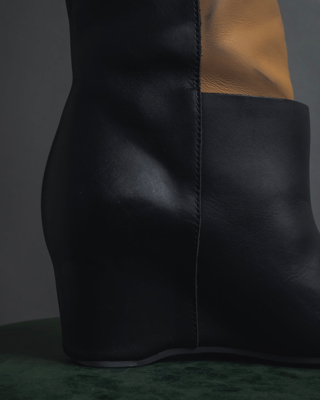 "MM6 Maison Margiela" Bicolour leather long boots