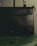 "RED VALENTINO" 2010's Ruffled leather shoulder bag
