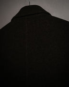 –SPECIAL– “HERMES” 90’s-00’s Concealed placket wool zip coat