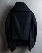 "HELMUT LANG" Short length wool riders jacket