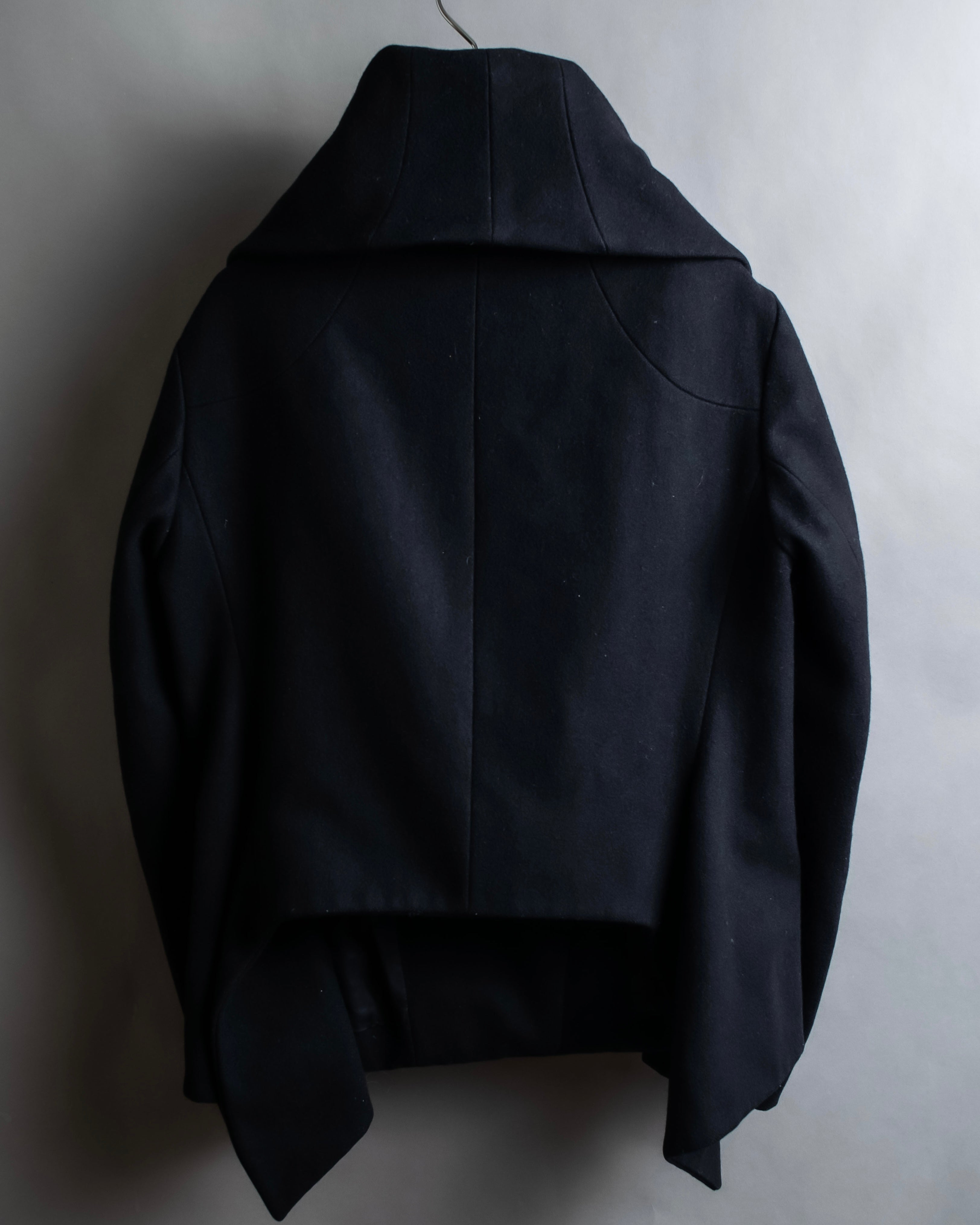 "HELMUT LANG" Short length wool riders jacket