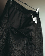 -SPECIAL- "Christian Dior" 00's Metallic silk blend fluid wide-leg trousers