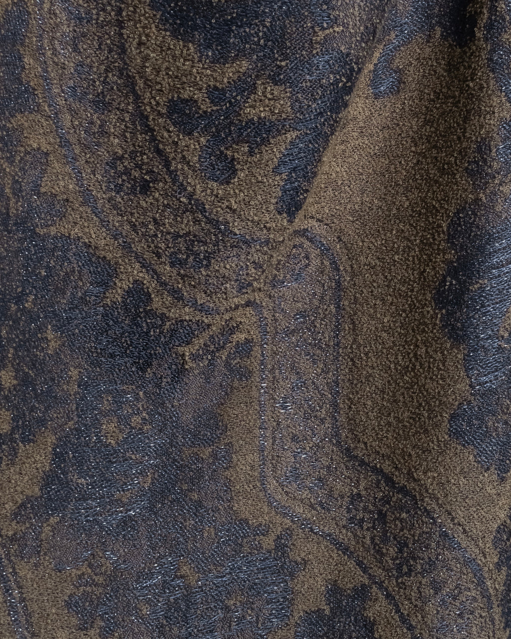 "BALENCIAGA" Large size lame jacquard weave stole