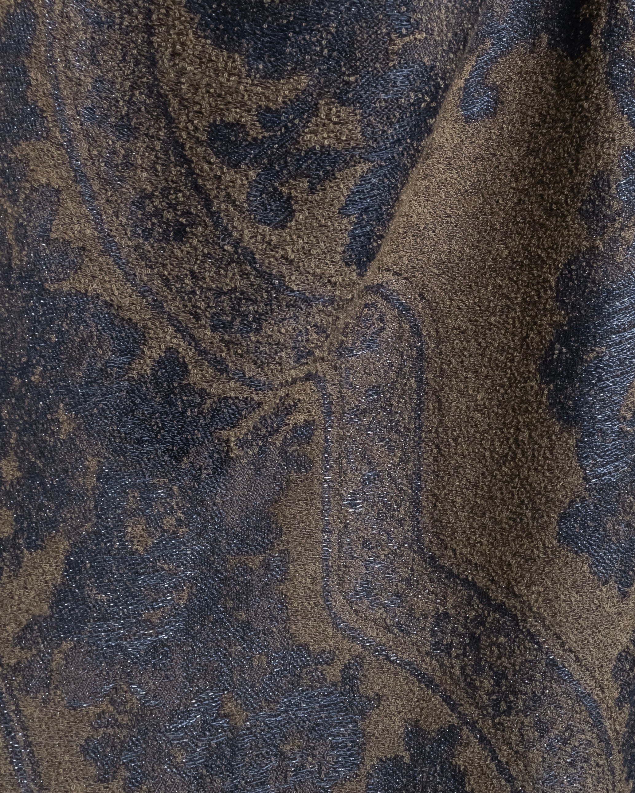 "BALENCIAGA" Large size lame jacquard weave stole