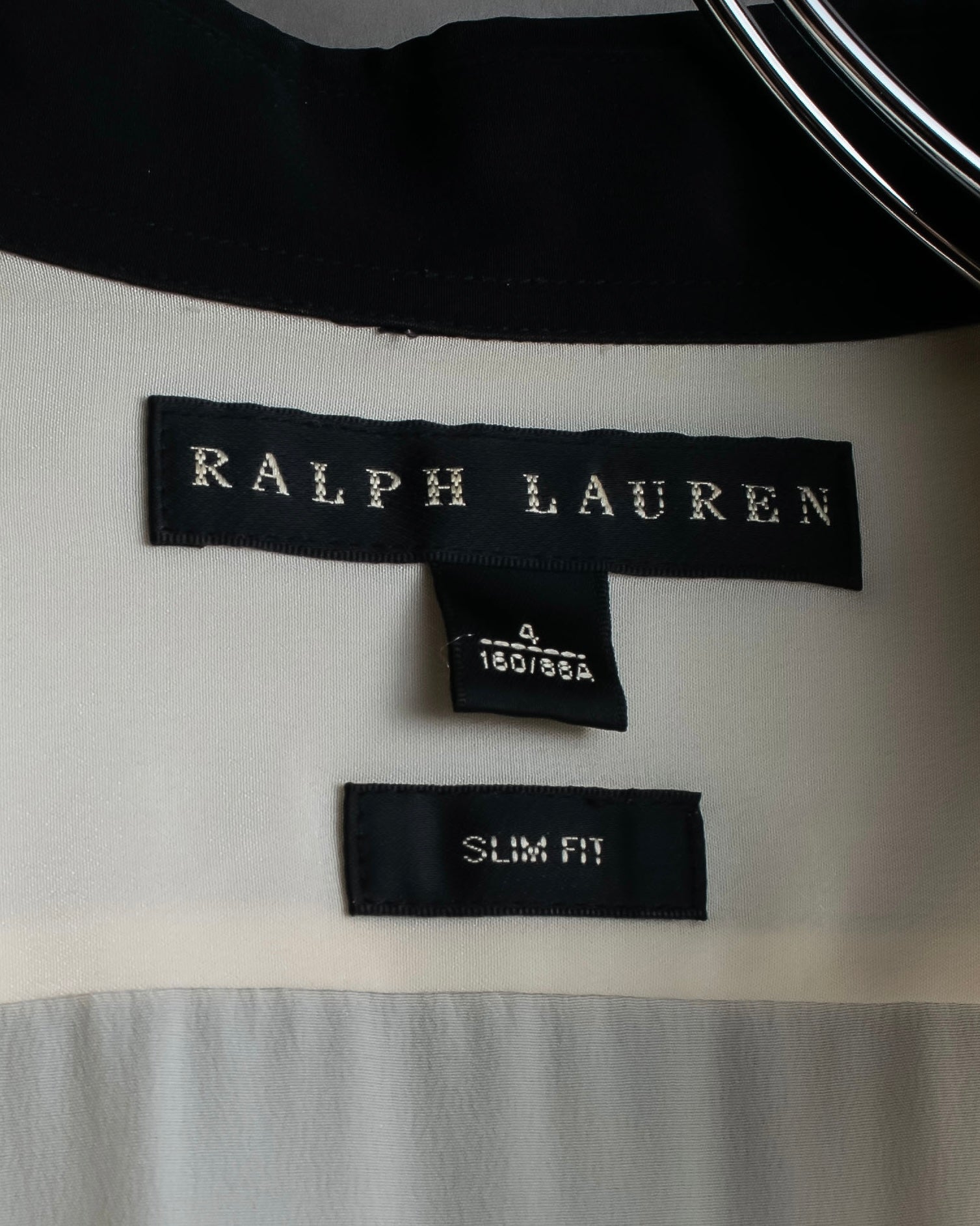 "Ralph Lauren" High density woven silk clerical shirt