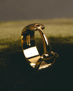 "GUCCI" 80's-00's Iconic horsebit scarf ring