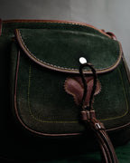 –SPECIAL– “LOEWE” 70’s-80’s Caza Cordobán embossed shoulder bag