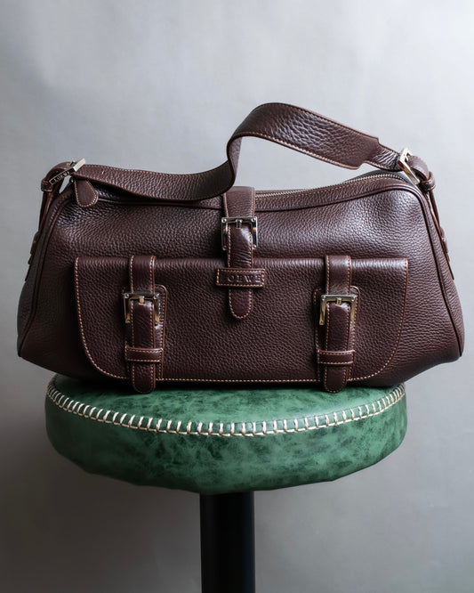 "LOEWE" Senda Brown Leather Handbag