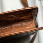 “GIORGIO ARMANI” crocodile leather box shoulder bag