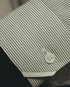 -SPECIAL- "Dior" 00's-10's Fine pinstripe concealed placket dress shirt