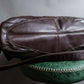 "Sergio Rossi" Foldable landscape design 2way leather bag