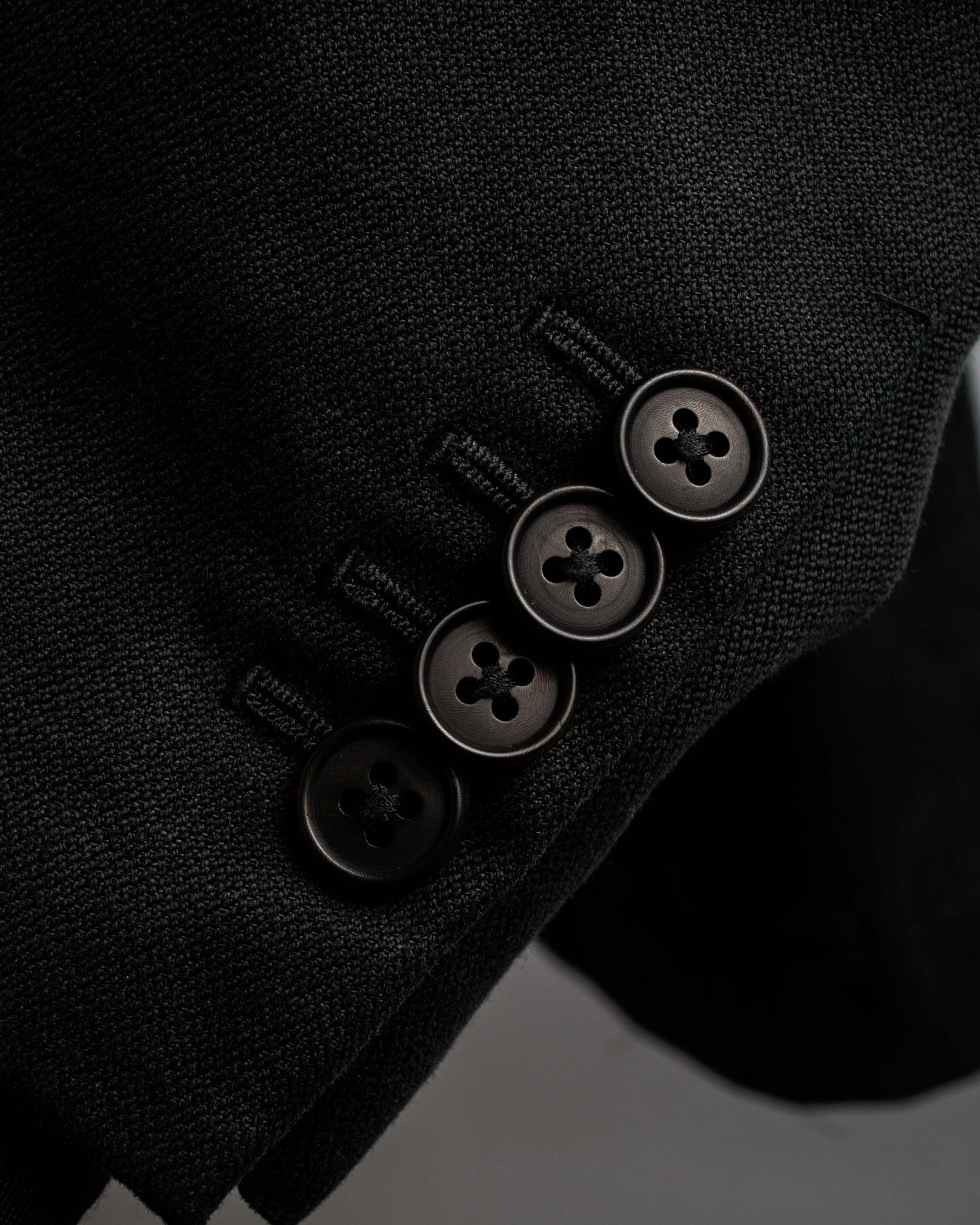 "HERMES" 90's Elegantly relaxed cotton linen tailored jacket