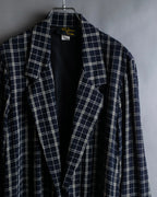 "Vintage windowpane tailored jacket"