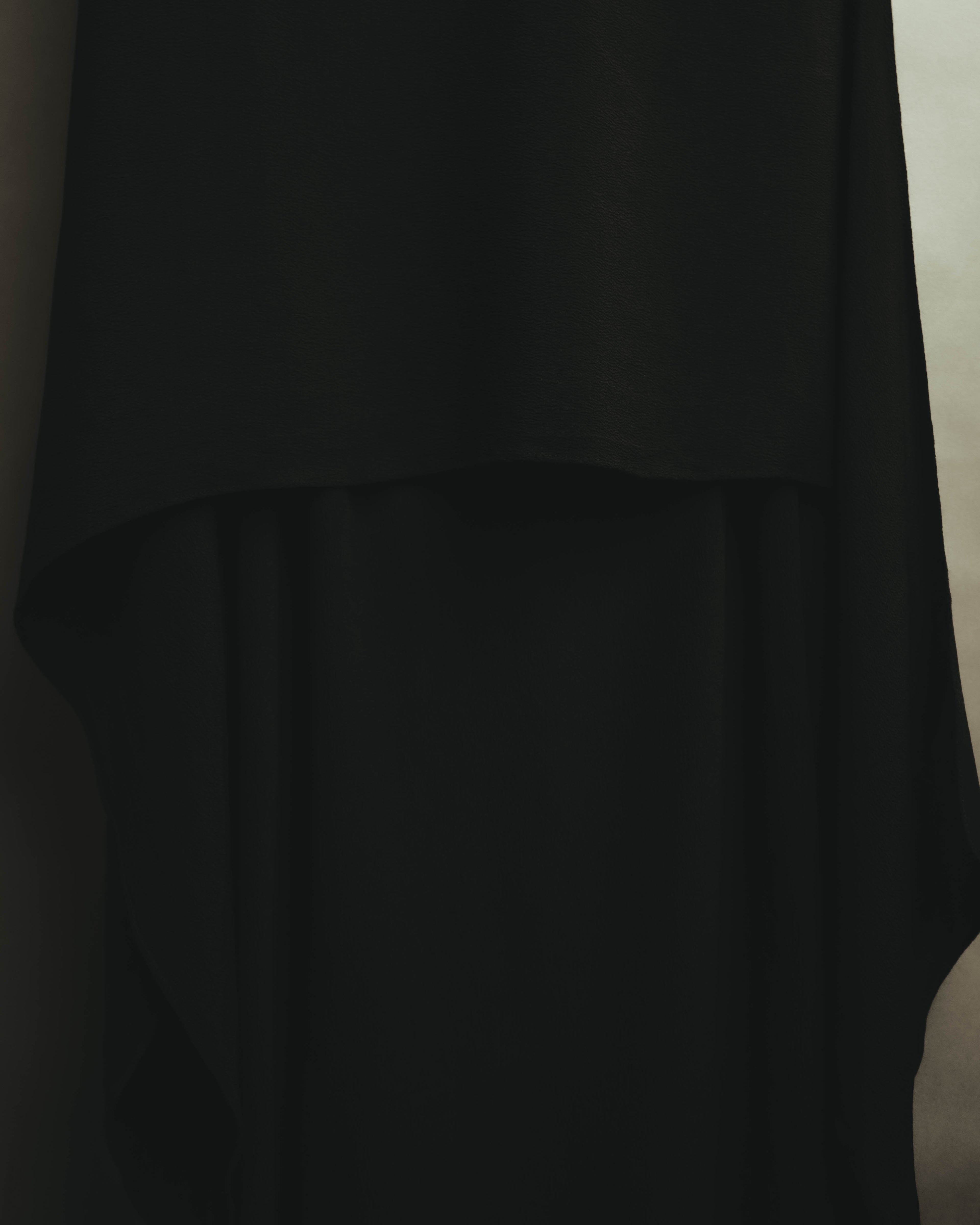 -SPECIAL- “HERMÈS“ 00’s-10’s Sleeveless silk draped shirt dress