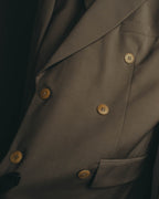 "Yves Saint Laurent pour homme" 80's-90's Structured double-breasted wool blazer