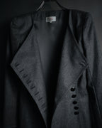 “Miss Dior” 90’s asymmetrical multi button wool dress