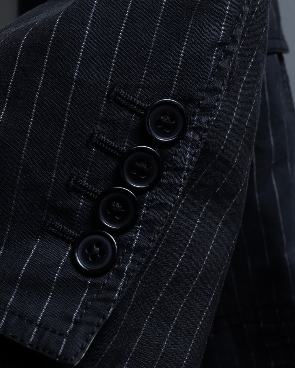 "Dolce & Gabbana" Collar switching design pinstripe pattern tailored jacket