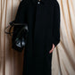 "YVES SAINT LAURENT" Fly front soutien collar mid length coat