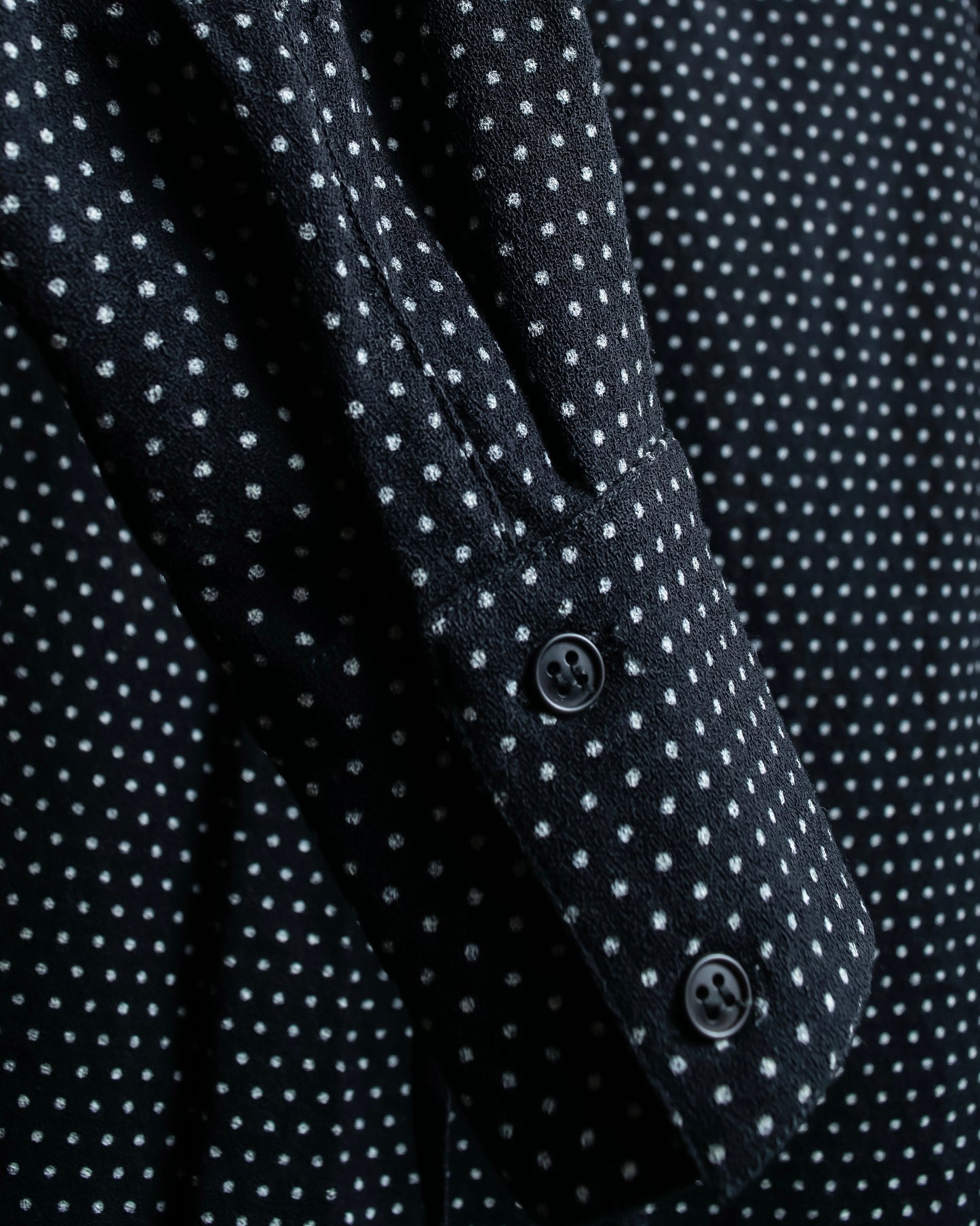 "GIANNI VERSACE COUTURE" Polka dot pattern bowtie collar shirt