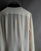 "Ralph Lauren" High density woven silk clerical shirt