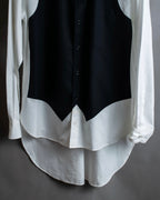 "Yohji Yamamoto POUR HOMME"
13AW Tuxedo vest fake layered design shirt