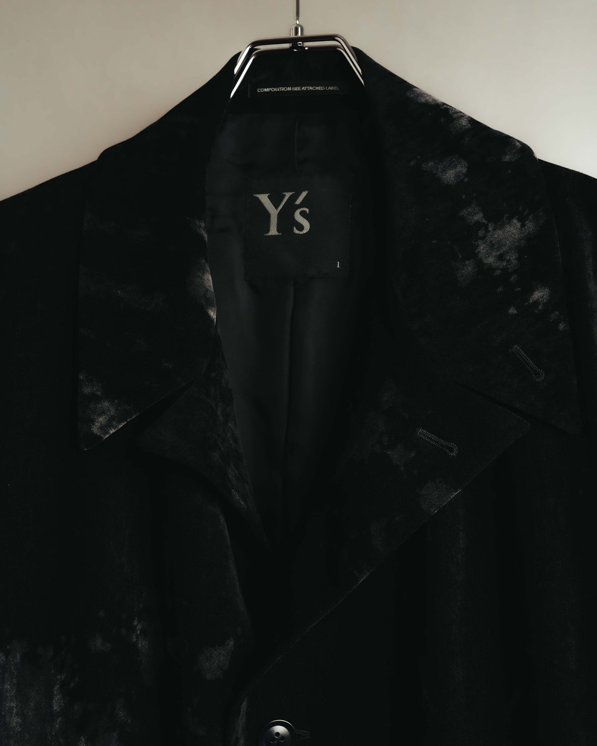 -SPECIAL- "Y’s" 2025's Discharge printed velvet long coat