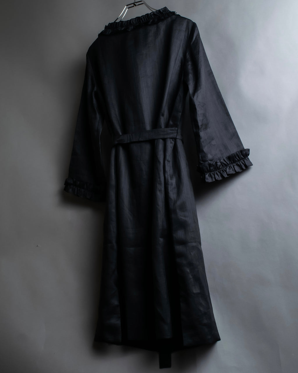 "S Max Mara" Tiered frill design belted dress
