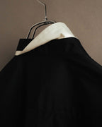 “Alexander McQueen” 10’s Layered double-collar contrast trim shirt