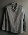 “Christian Dior” 80’s-90’s Sheer check open collar shirt