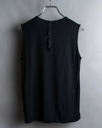 "LANVIN" Different sequin designs sleeveless pullover