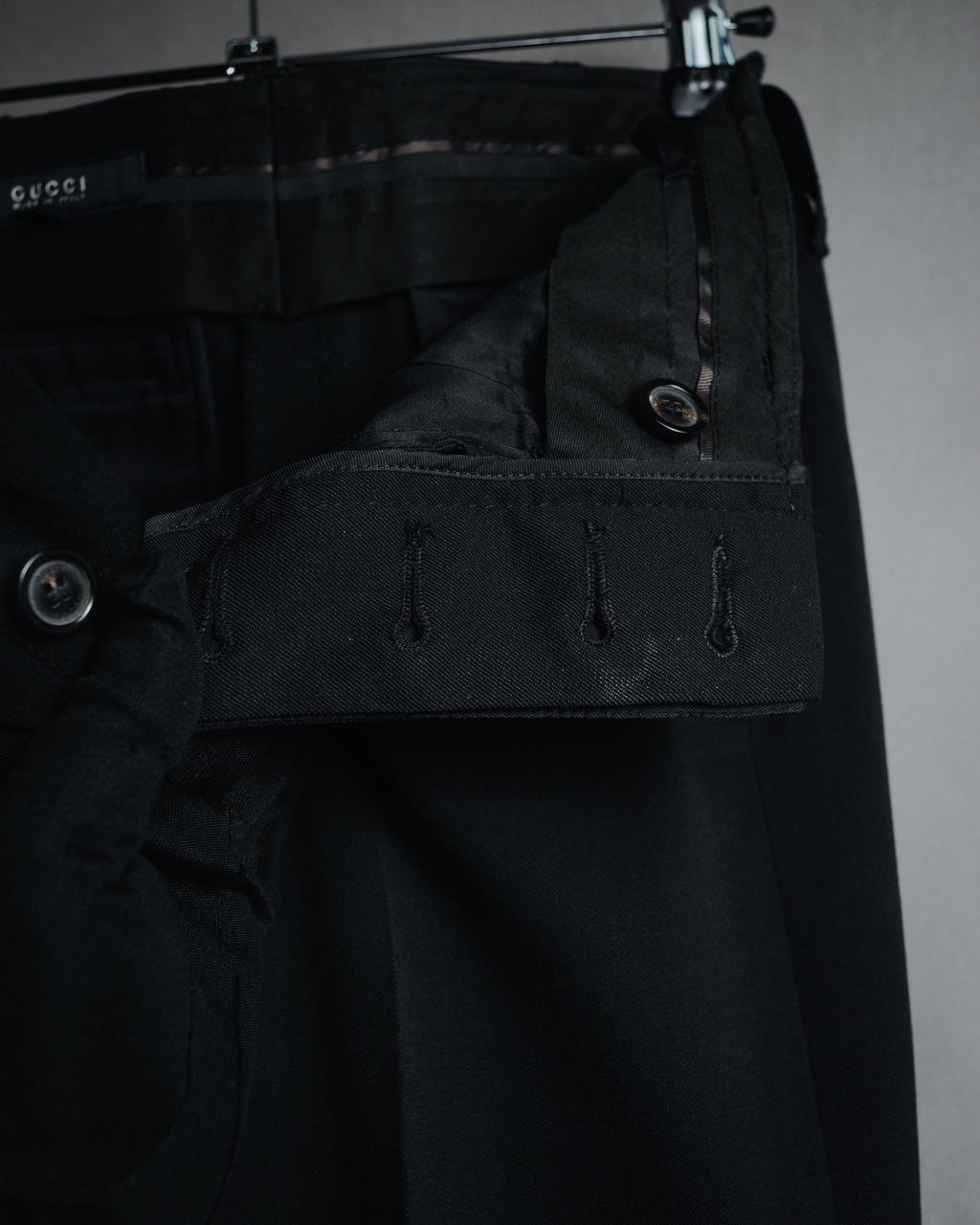 "GUCCI" 00’s stretch wool tailored slacks