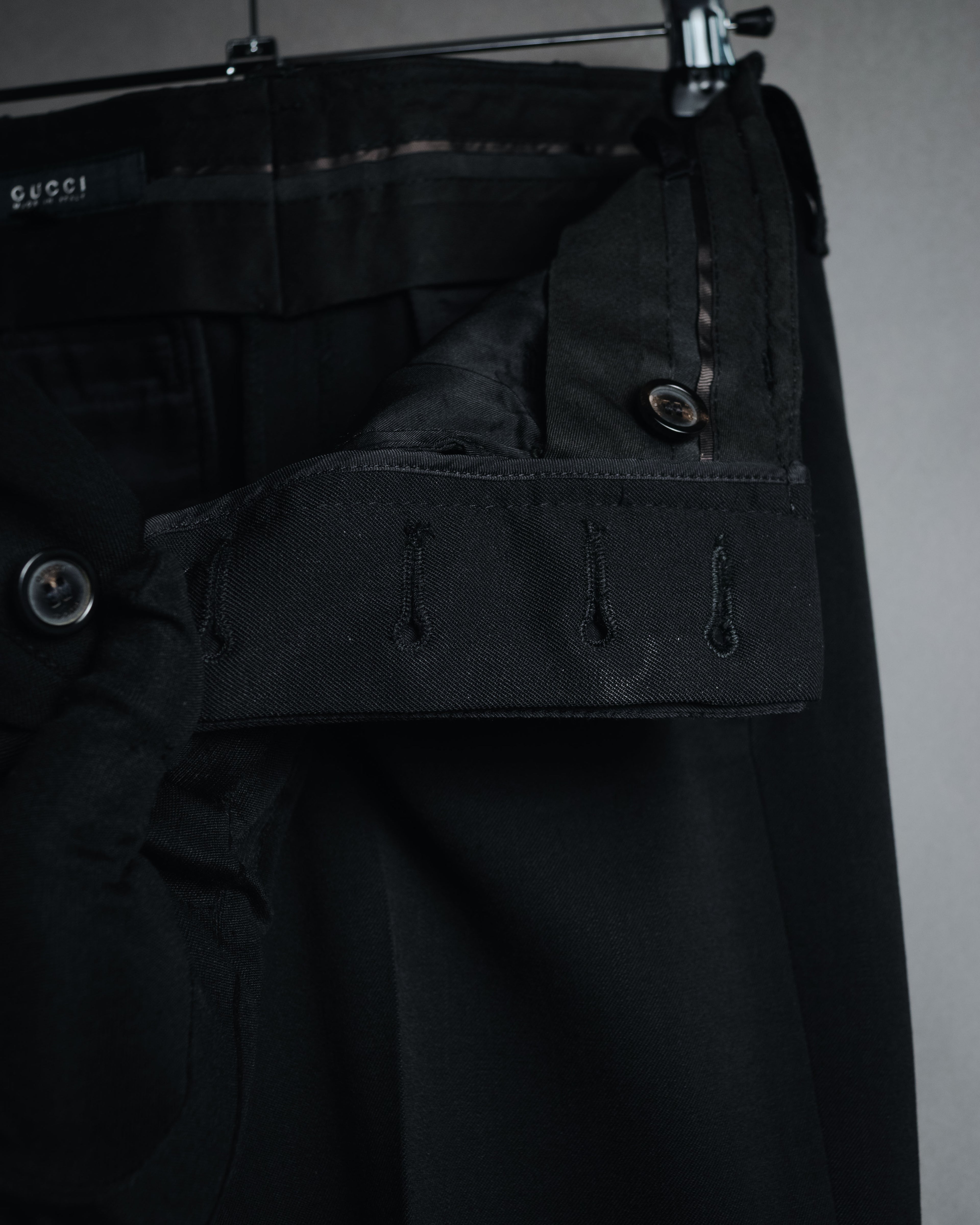 "GUCCI" 00’s stretch wool tailored slacks