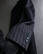 "Dolce & Gabbana" Pinstripe vertical lines emphasized tailored jacket