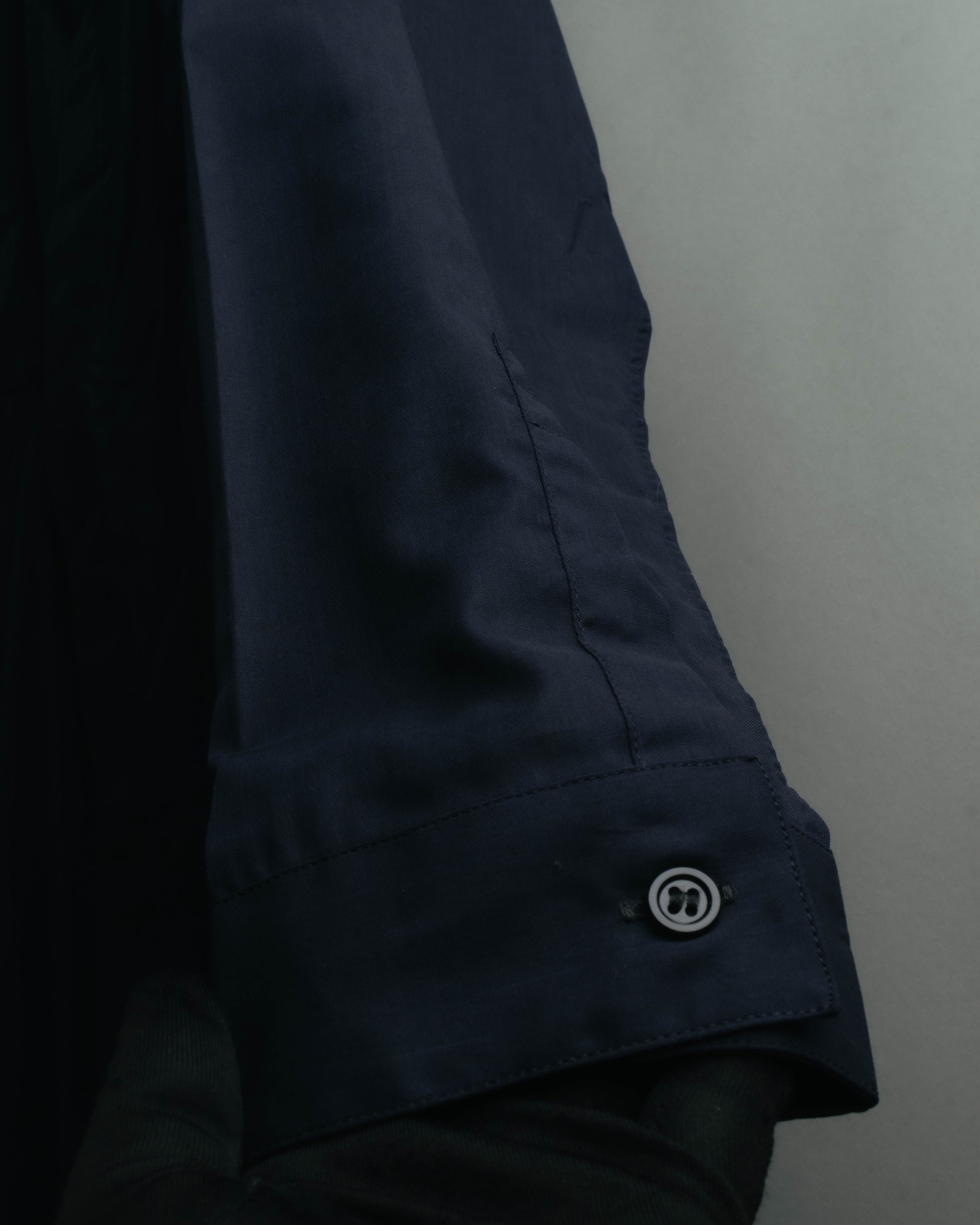 “Dior Homme” 00’s Sheer cotton concealed placket shirt