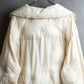 "MAISON MARGIELA" Offwhite color quilted padded oversized tailored coat