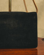-SPECIAL- "Saint Laurent" 2013-2017 Betty suede and leather geometric flap chain shoulder bag