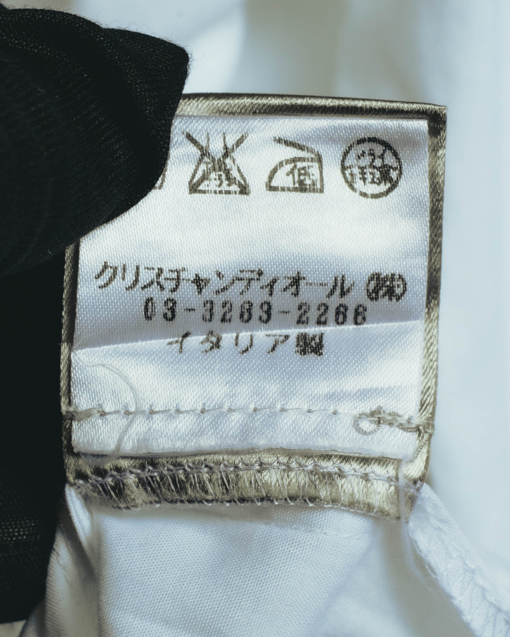 "Dior" 00's Pleated-front dress shirt
