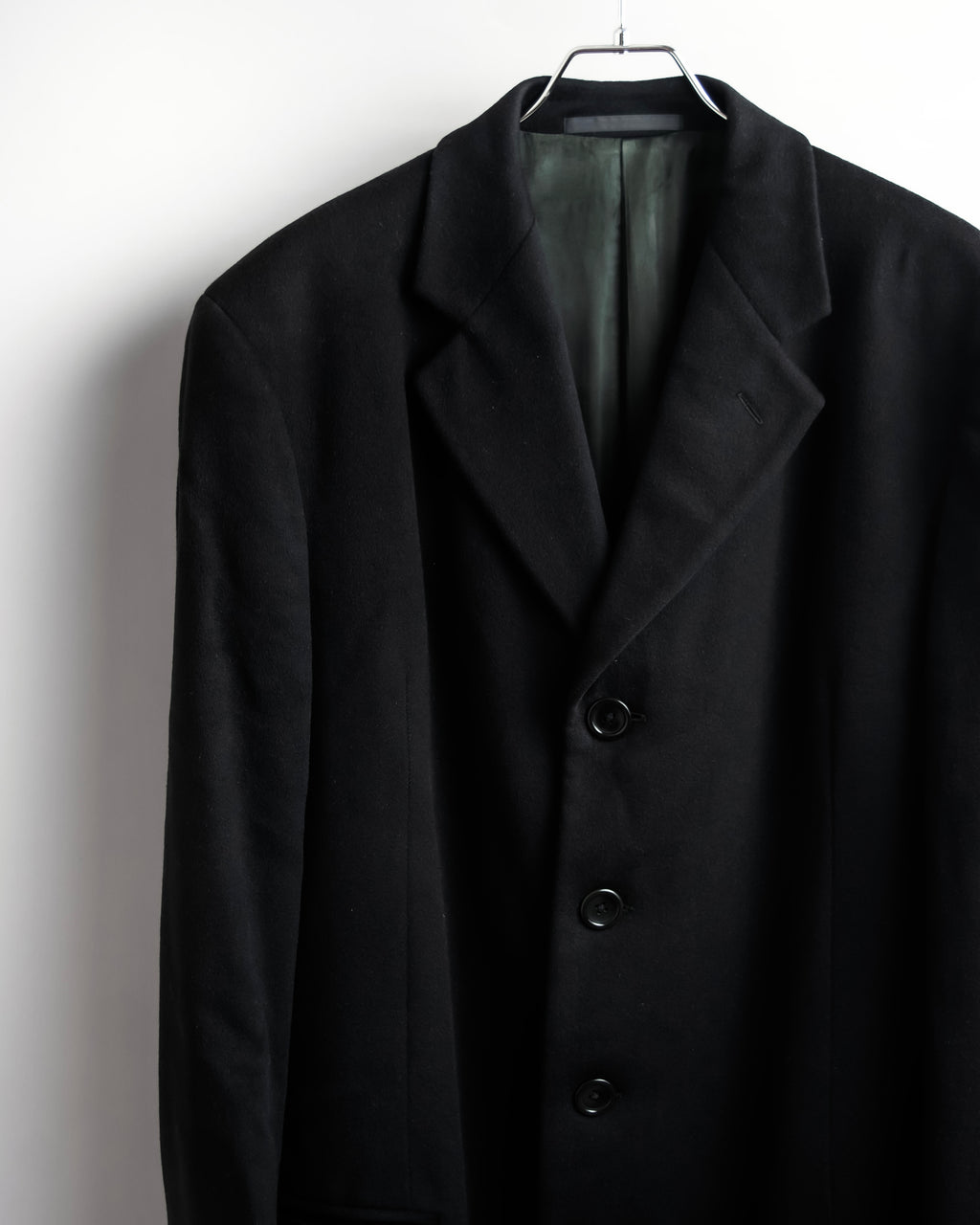 "ARMANI COLLEZIONI" Classic detail cashmere blend long chester coat