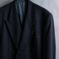 "EMPORIO ARMANI"  Peak lapel double breasted tailored jacket & 2  pleat wide slacks set up