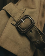 “Burberrys” 80’s Heritage check long trench coat