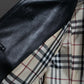 "BURBERRY" 100% cow leather Military pocket details short length jacket