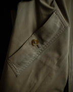 "BURBERRYS" Military detail single front stand collar coat