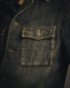 -MOOD MILLÉSIMES- 00’s faded black denim shirt jacket