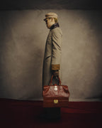 -SPECIAL- “Giorgio Armani” 90’s-00’s Crocodile embossed leather frame bag