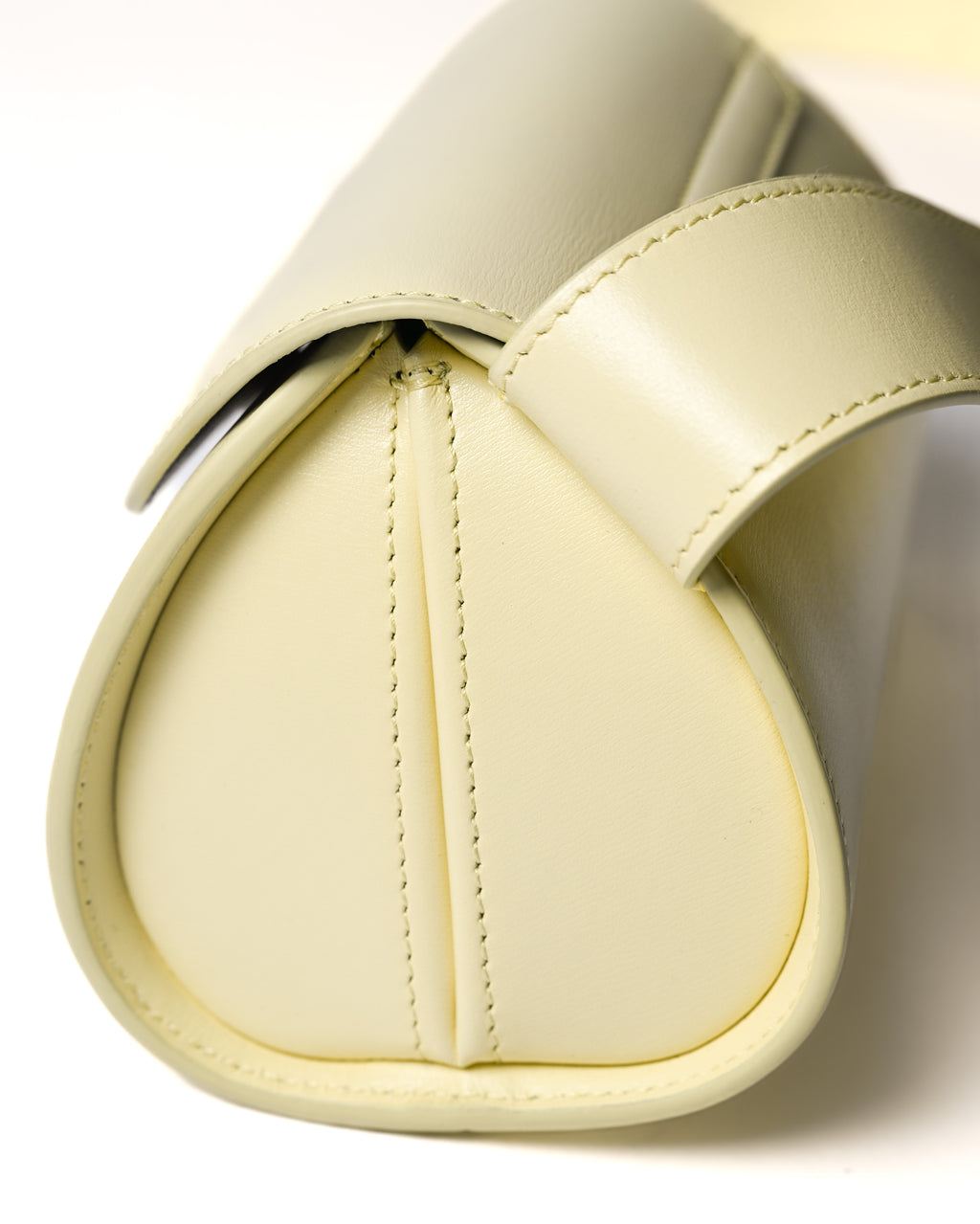 JIL SANDER/ “Cannolo” Mini Flap Shoulder Bag Lemon Yellow
