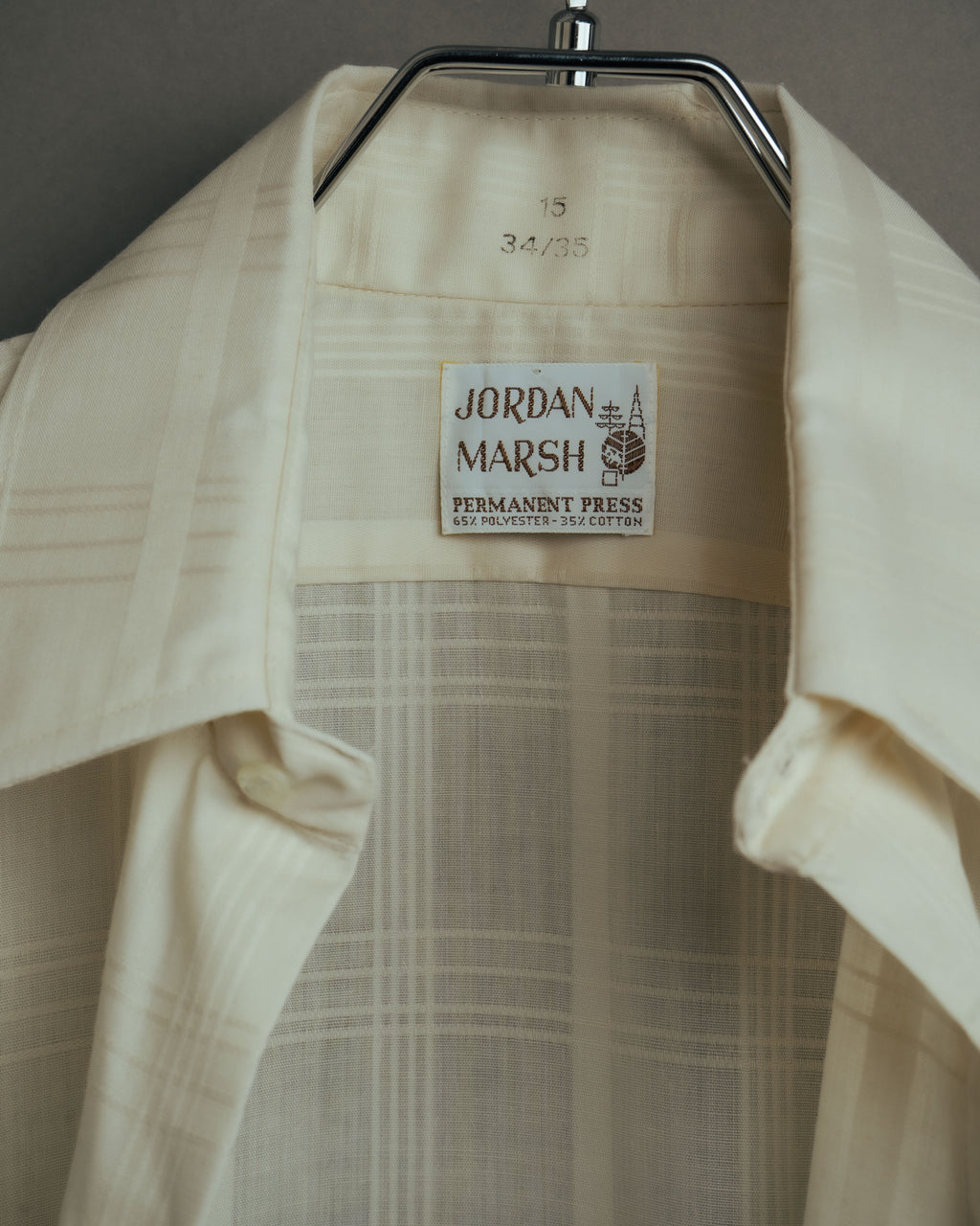 -MOOD Vintage Collections-
70’s-80’s Tone on tone check dress shirt